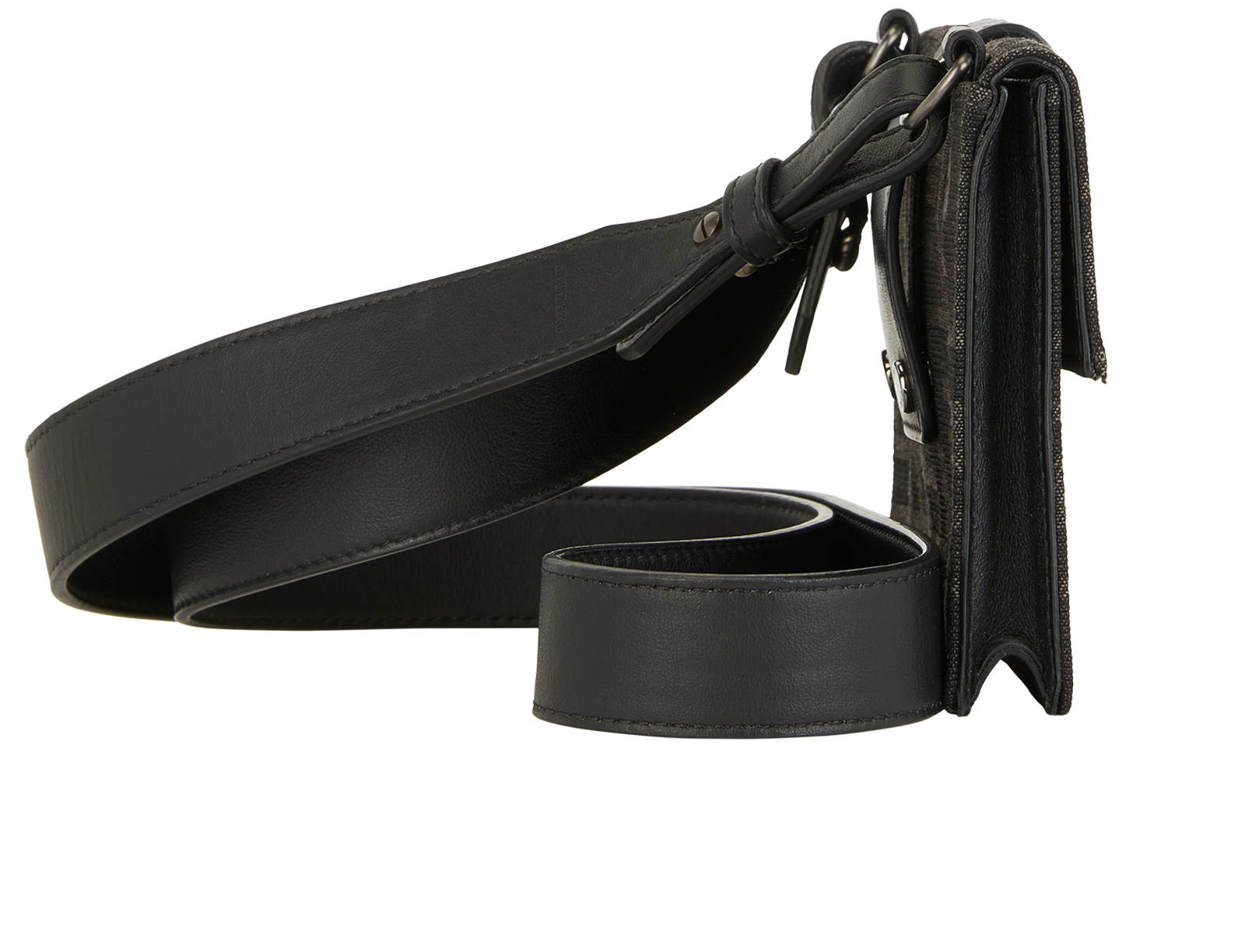 FF Baguette Convertible Crossbody, &pound;520, Handbags, Grey, Canvas, Side view